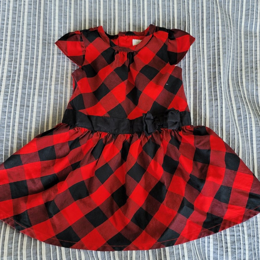 🎄 host pick ☀️ Carter's buffalo plaid dress 12m